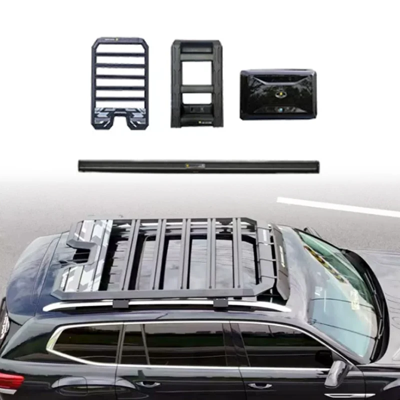 New Excellent Craft Modified Roof Luggage Rack Platform Side Ladder Awning Camping Side Bag for Volkswagen Teramont Accessories