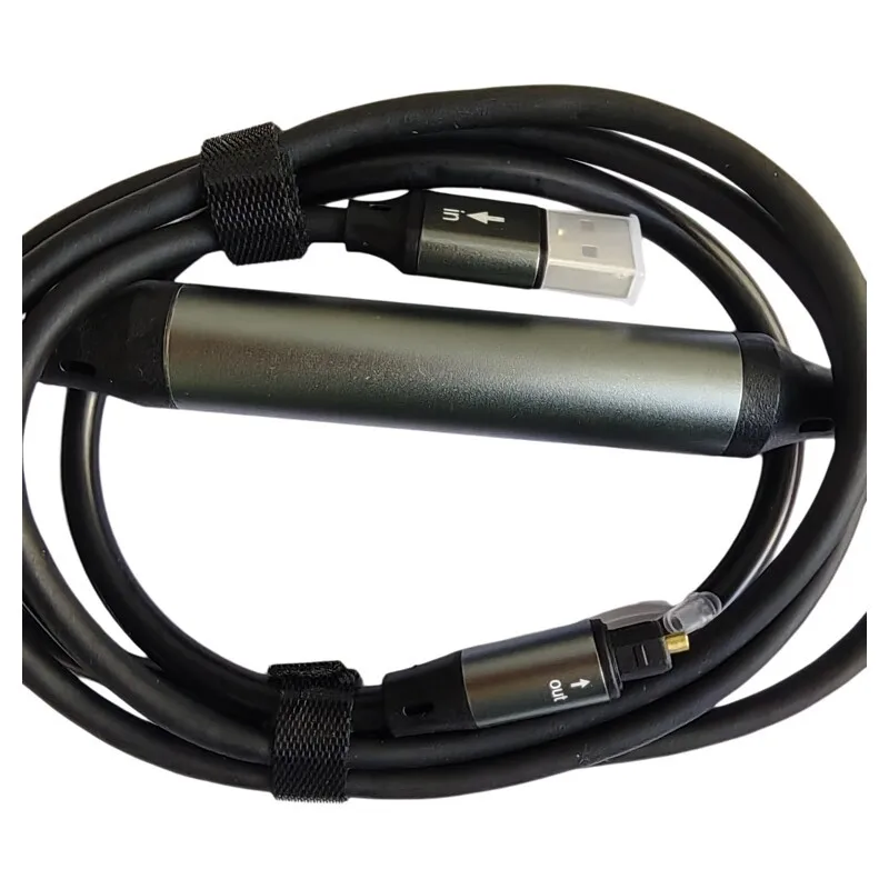 USB A 2.0 to Toslink Digital Optical Audio Cable,USB Male to SPDIF Port Male Fiber Optic Adapter, for Windows Mac PS5/PS4 Laptop