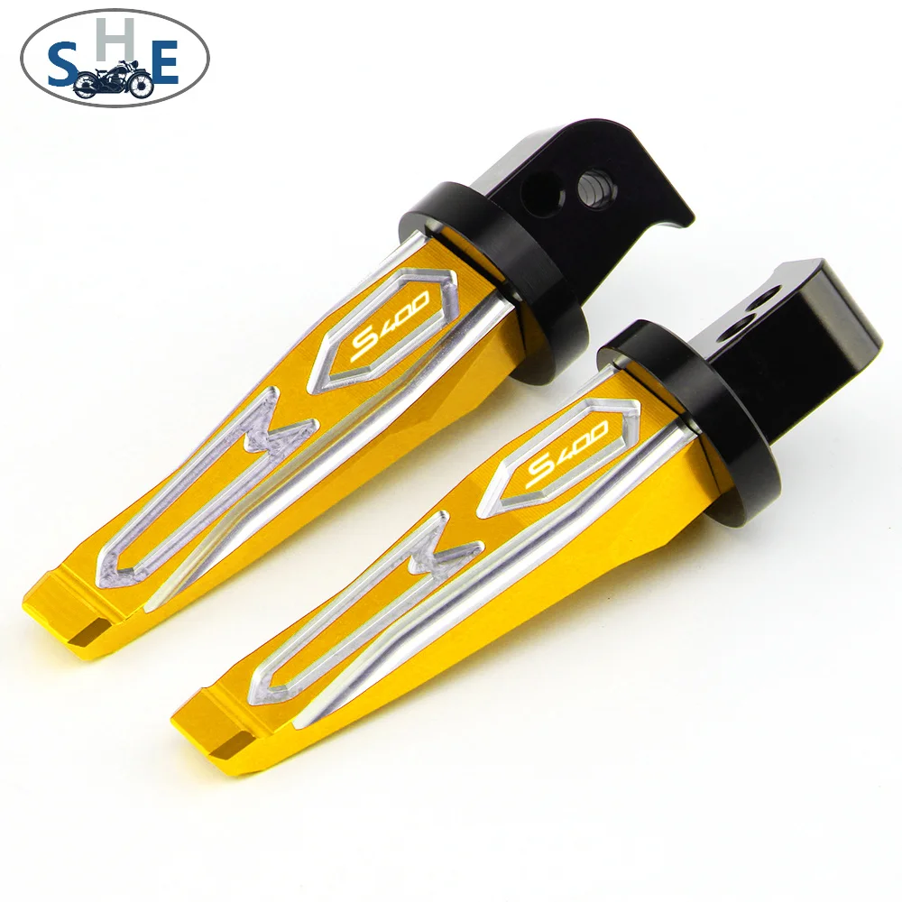 For KYMCO Xciting S400 S 400 2017-2022 Motorcycle CNC Aluminum Accessories Passenger Footrests Foot Rests Pegs Rear Pedals Peg