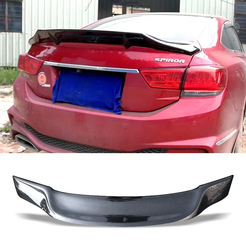 

New！ Car Trunk Spoiler Carbon Fiber FRP Auto Rear Trunk Wing R For Honda Accord Euro MK8 2015 - 2017 Style Refit Accessories Spo