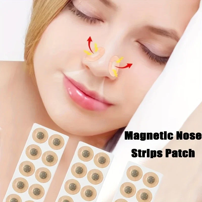 

30pcs Deep Sleep Magnetic Nose Breathing Patches, Relieve Nasal Discomfort Enhance Oxygen Intake Anti-Snore Tools xs75-fro