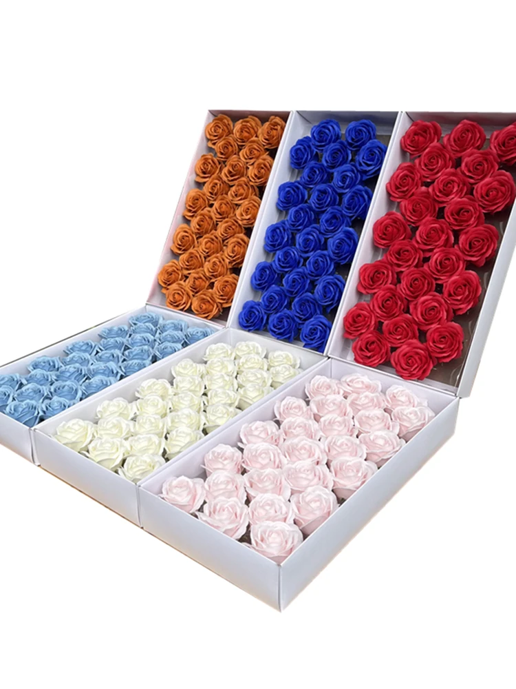 

Искусственный цветок из мыла «Пять слоев» с имитацией розы, с подставкой, большая головка, подарок для пары на фестиваль Циси