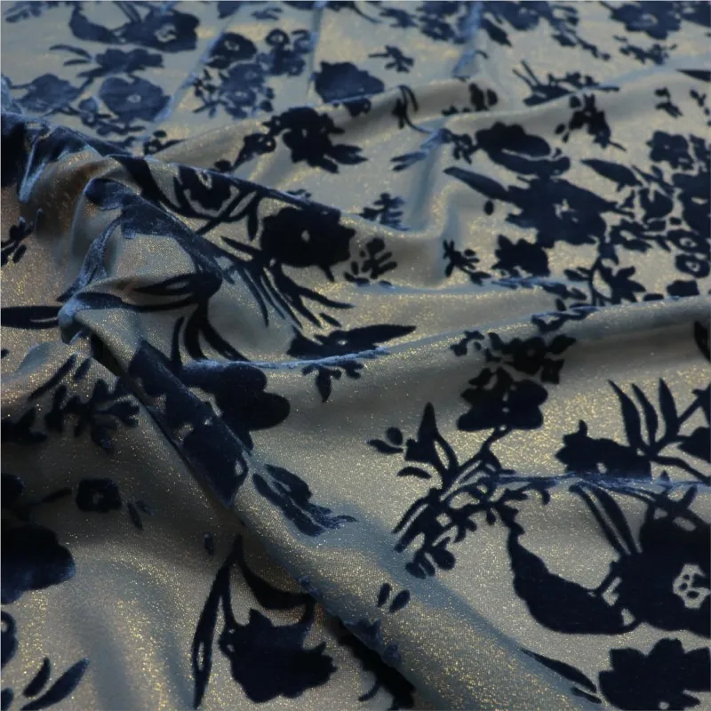 

Velvet skirts cheongsams evening gowns silk woven golden flower-patterned dresses fashion fabrics