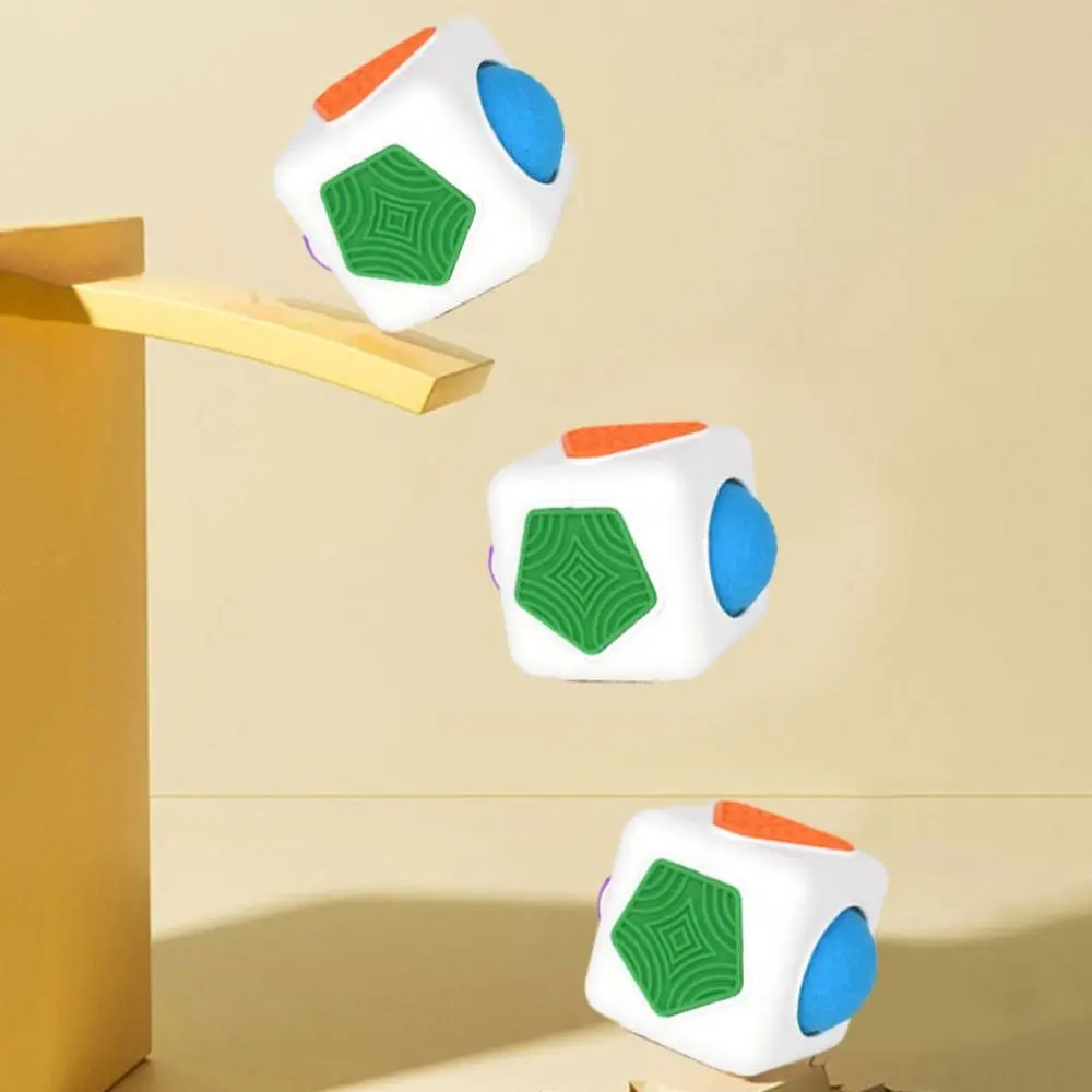 多面体感覚六面体幾何学 3D 立体感覚六面体感覚キューブ 虹色幾何学指先ローラー