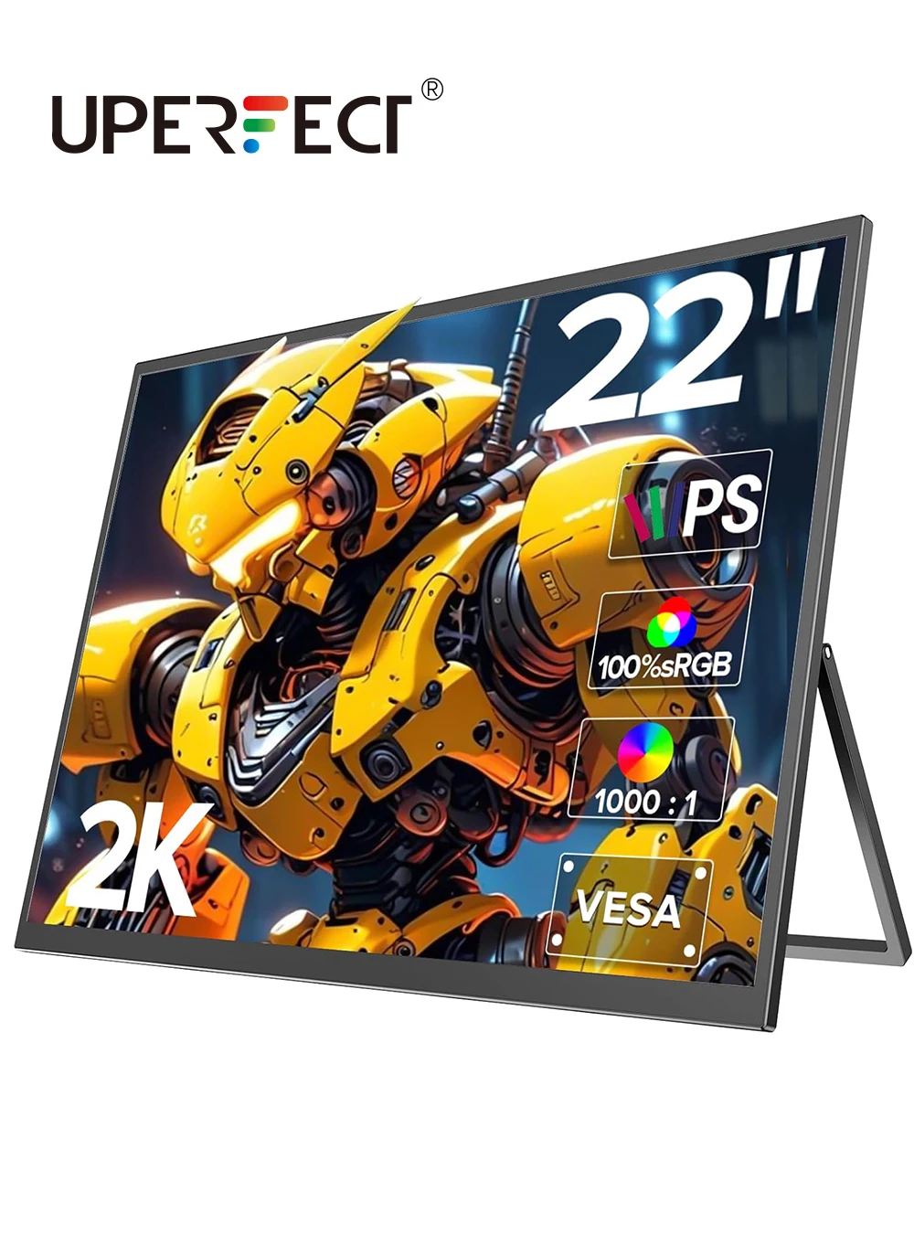 

UPERFECT UMax 22 Computer Display 22 inch 2K 1440P Gaming Monitor with Freesync HDMI Type C Ports PC Monitor for Laptop Windows