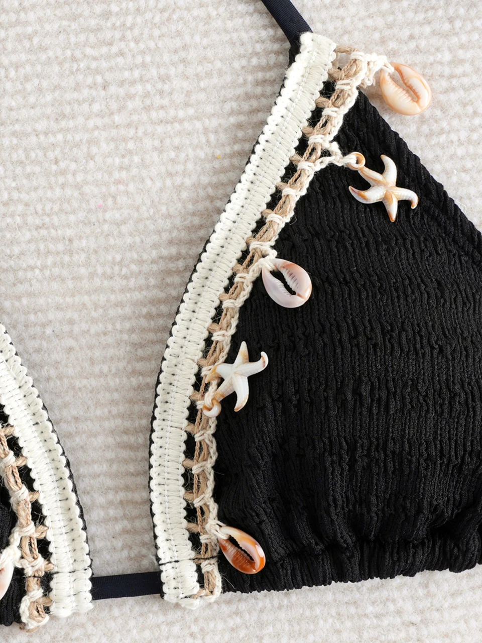 2026 الرسن البيكينيات مثير سلسلة مثلث ملابس السباحة النساء نجم البحر مرتبطة ملابس السباحة الإناث الاستحمام لباس سباحة بحر #4