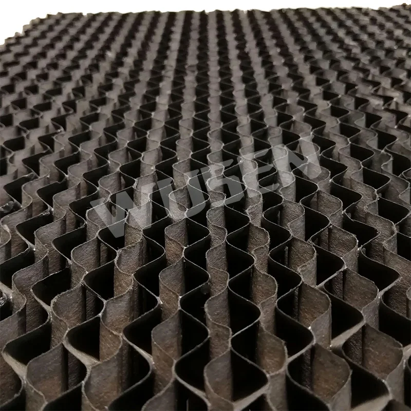 وسادة مياه جديدة من السليلوز البني على الحائط/تبريد الدفيئة التبخرية لخط إنتاج مزرعة الدواجن #3