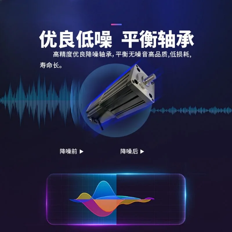 High speed closed-loop stepper electric cylinder, small linear telescopic motor, reciprocating high thrust screw actuator