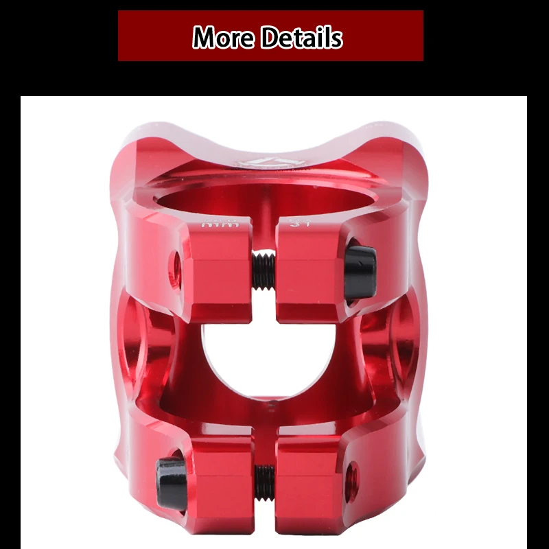 HASSNS Mountainbike-Vorbau 35mm Rennrad Kurzer Vorbau MTB Lenkervorbau Verstellbarer Lenkeraufsatz 31.8mm Fahrradteile – Detail 8