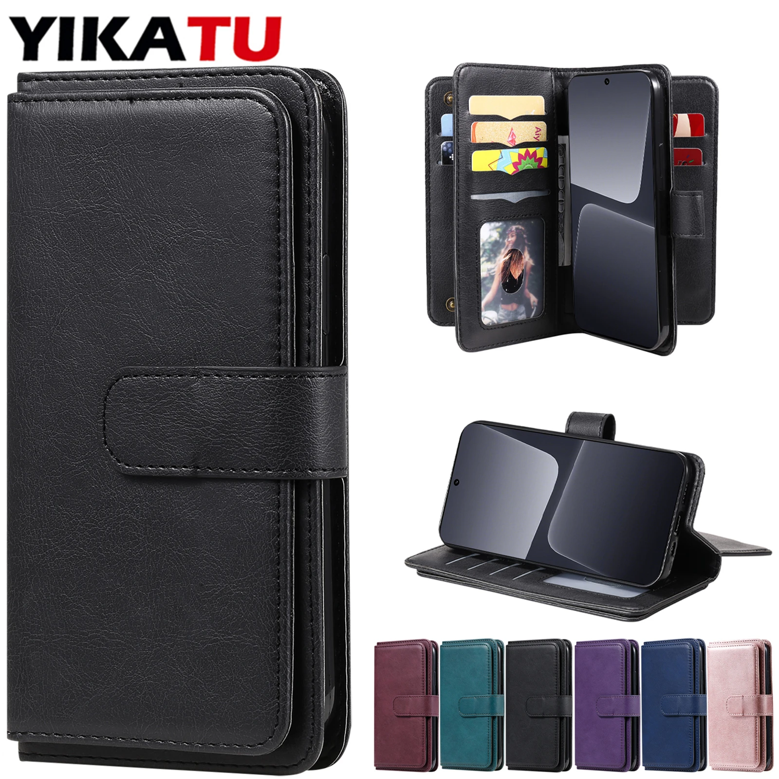 

Wallet Case For Xiaomi Redmi K70E K70 K60 Ultra K50 Gaming K40 Pro 14C 13R 13C 13 12C 12 11A 4G 10C 10A 10 9C 9A 9 A4 A3 A1 Plus