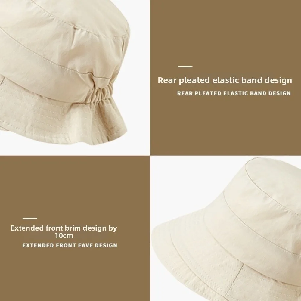 Korean Style Japanese Fisherman Hat UV Protection Waterproof Quick Drying Bucket Hat All-match Sun Proof Anti-UV Sun Hat Hiking