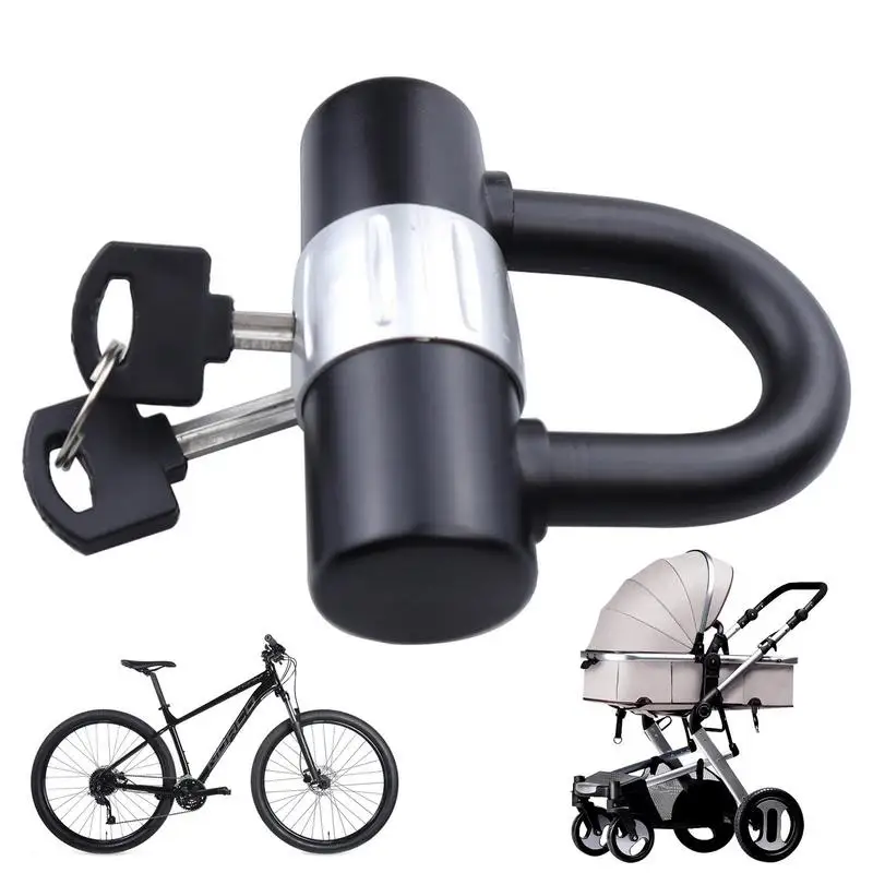 

Bicycle U Lock Disc Brake Locks Compact Anti-Theft Security Bike Lock With Keys Thick Bicycle Locks For Motorcycles Scooters