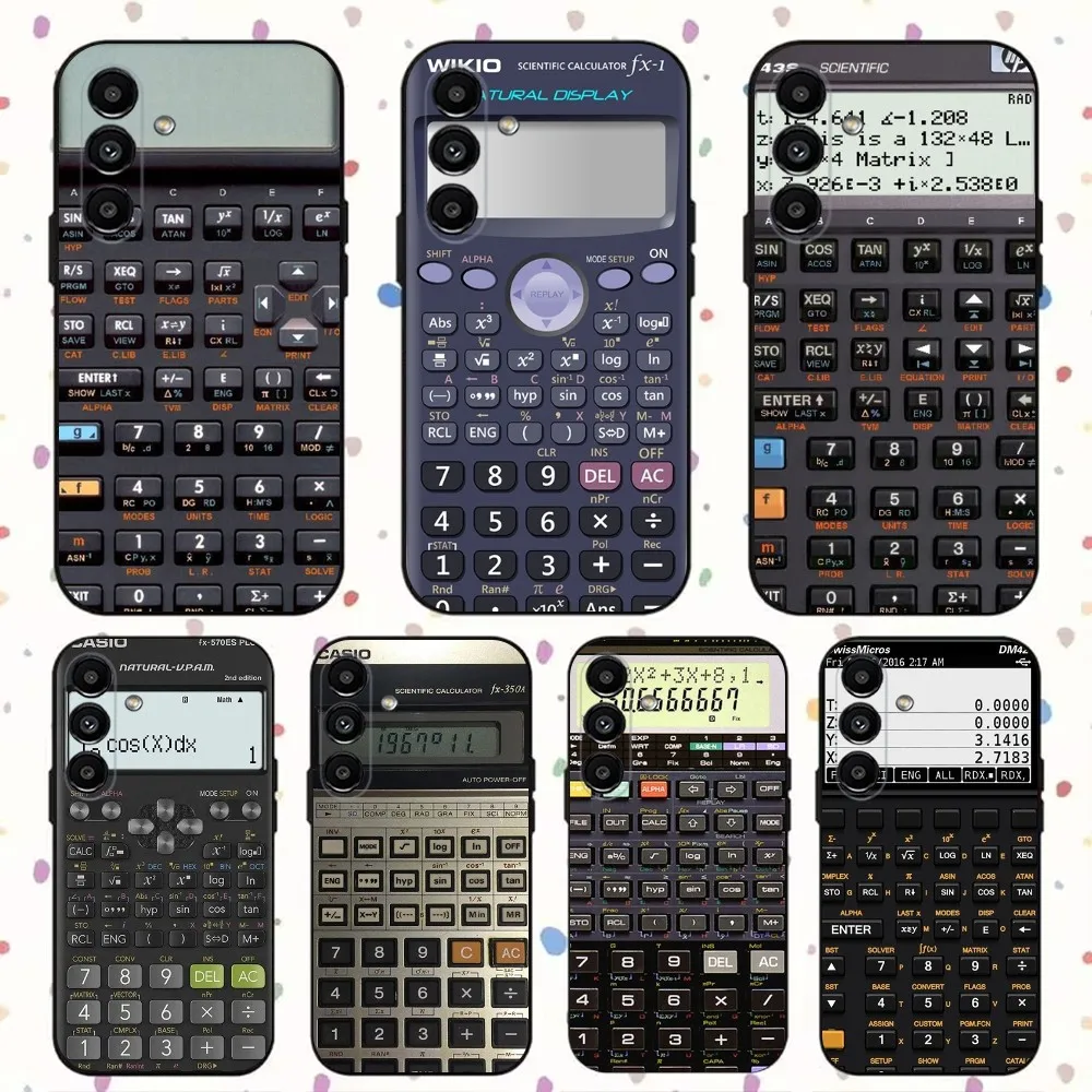 

Retro Calculator Phone Case For Samsung S24,S21,S22,S23,S30,Ultra,S20,Plus,Fe,Lite,Note,10,9,5G Black Soft Cover