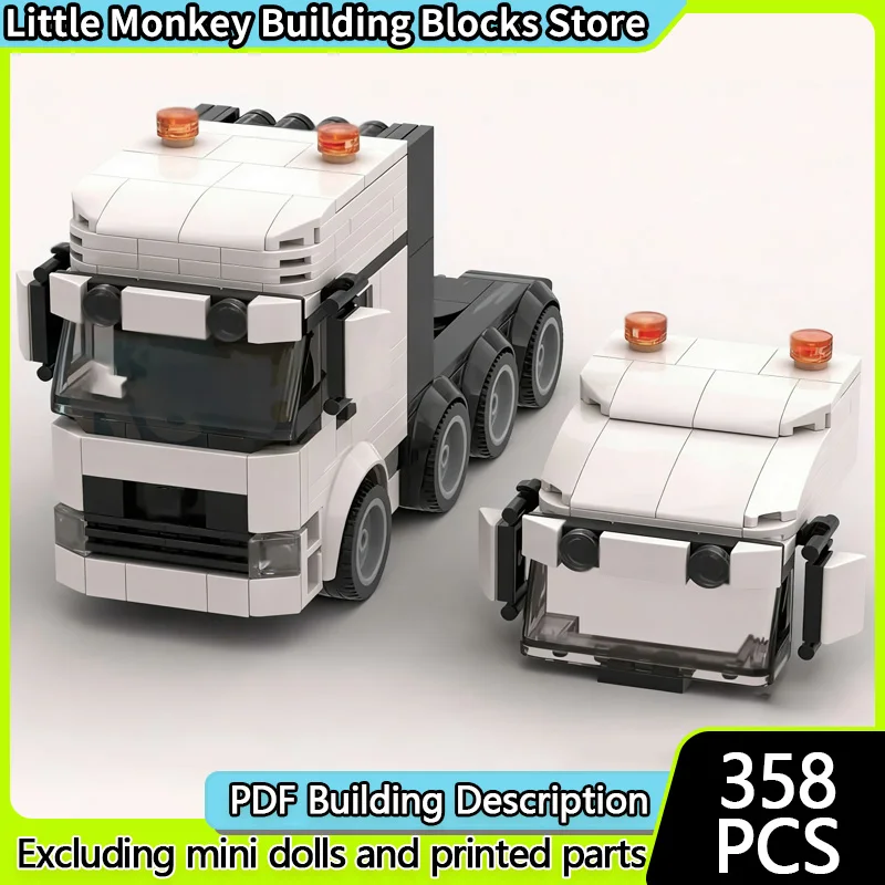City Car Model MOC Building Bricks 8x6 Actros Heavy-Duty Traction Truck Modular Technology Children Holiday Gifts Assemble Toys
