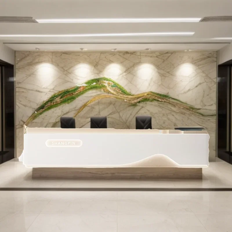 

Reception Counter Customer Center Desks Front Desk Pulpito Atril Tables Beauty Salon Furniture Receptions Table Office Counters