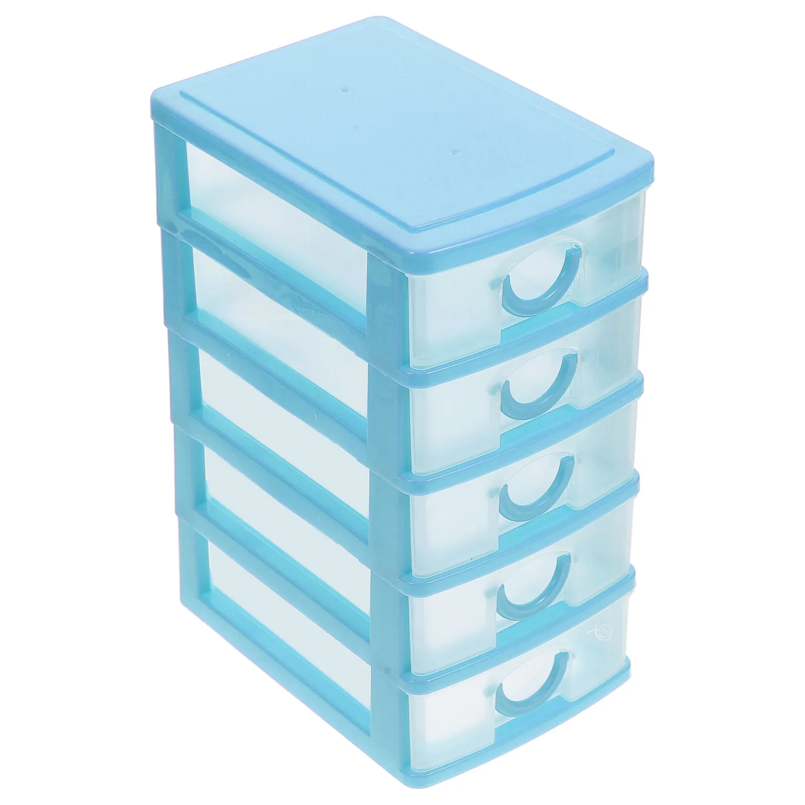 Five Layer Versatile Desktop Storage Clear Desk Organizer Desktop Jewelry Organizer Storage Versatile Plastic Container