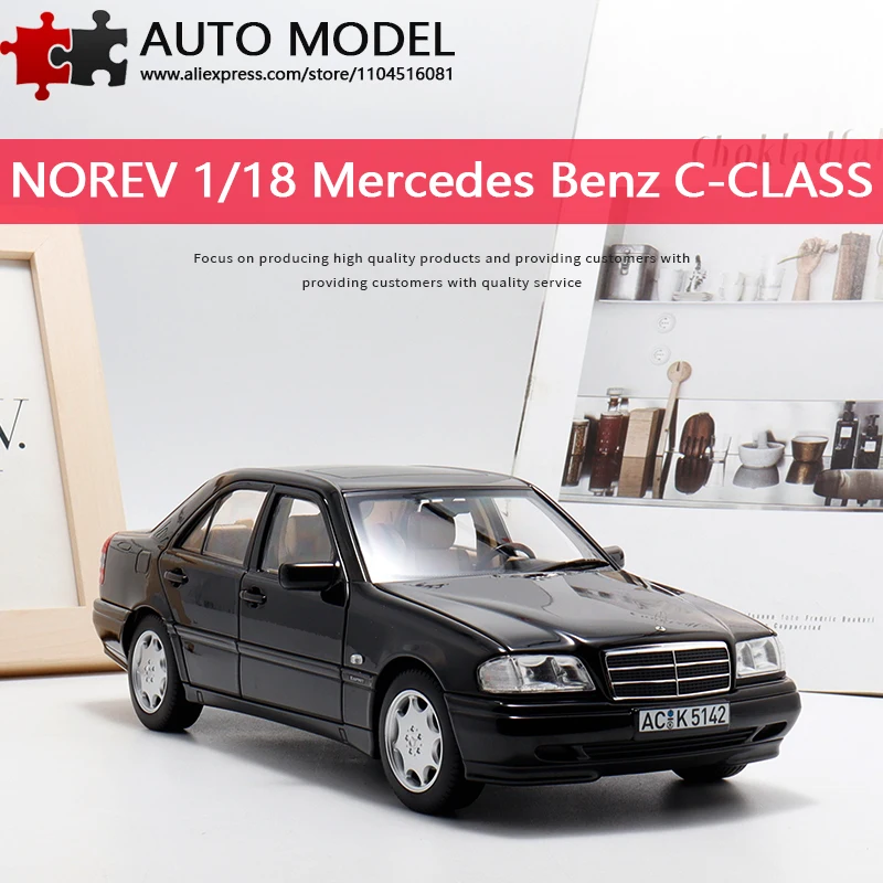 

Mercedes-Benz C-Class C200 W202 Седан первого поколения C-Class Модель автомобиля из сплава Полностью открывающаяся Коллекционная деталь Norev 1:18 Литая под давлением металлическая шкала Статическая модель Игрушка для взрослых Подарок для мальчика