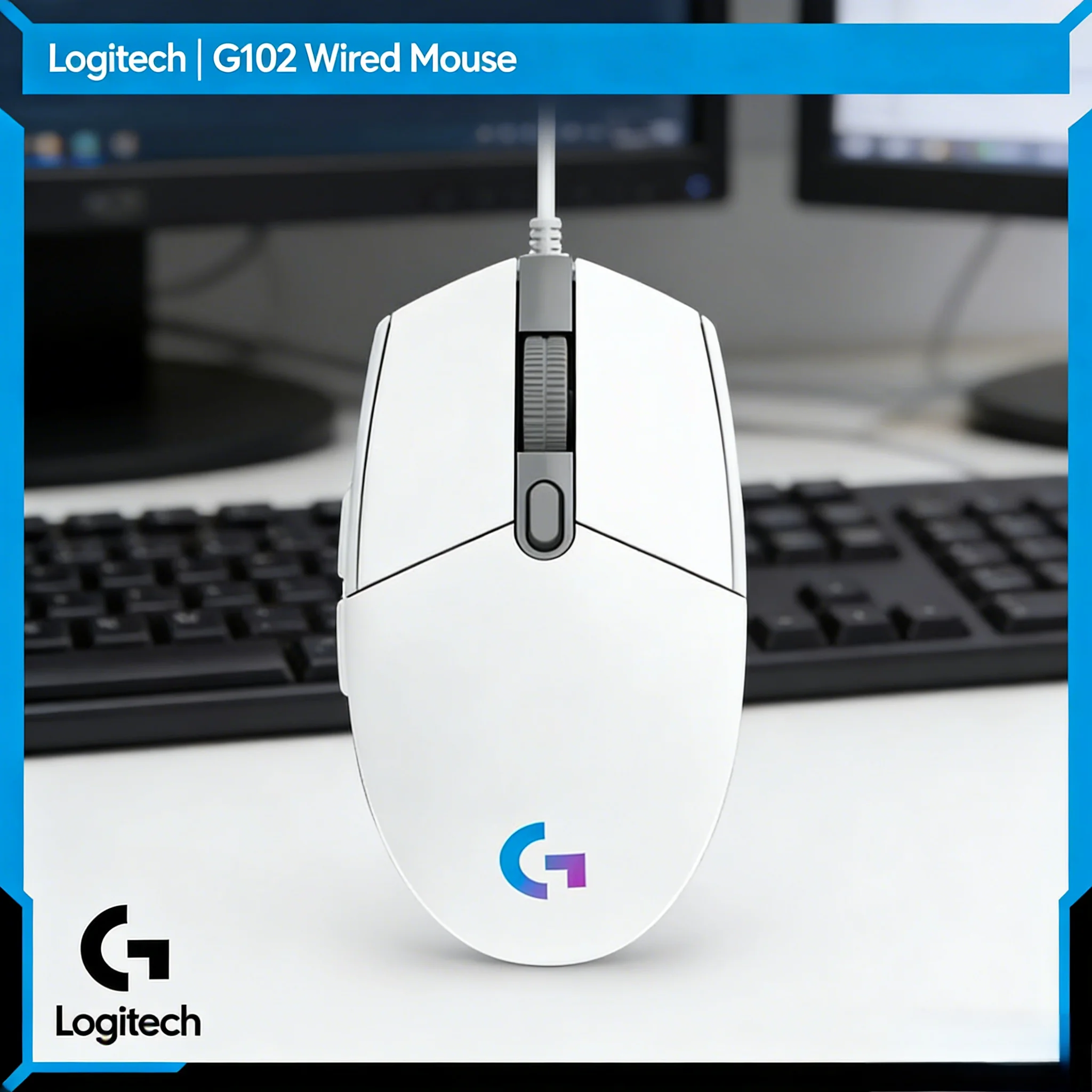 

Игровая мышь G102 Prodigy двойного назначения: легкая, компактная, удобная для маленьких рук, с комфортным захватом