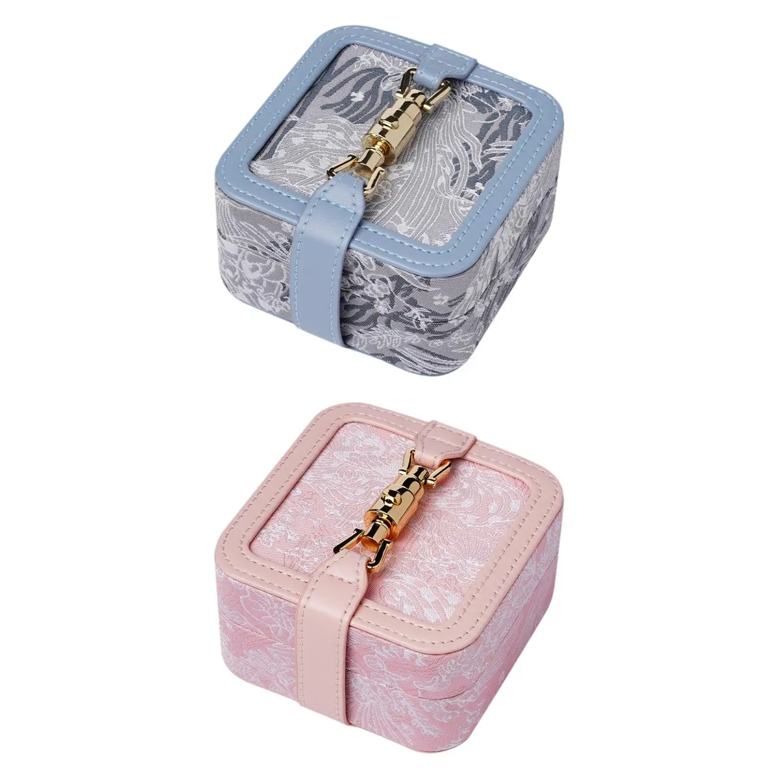 Travel Jewelry Case Portable Jewelry Box Multifunctional Jewelry Organizer Storage Case for Earrings, Pendant Charms, Rings