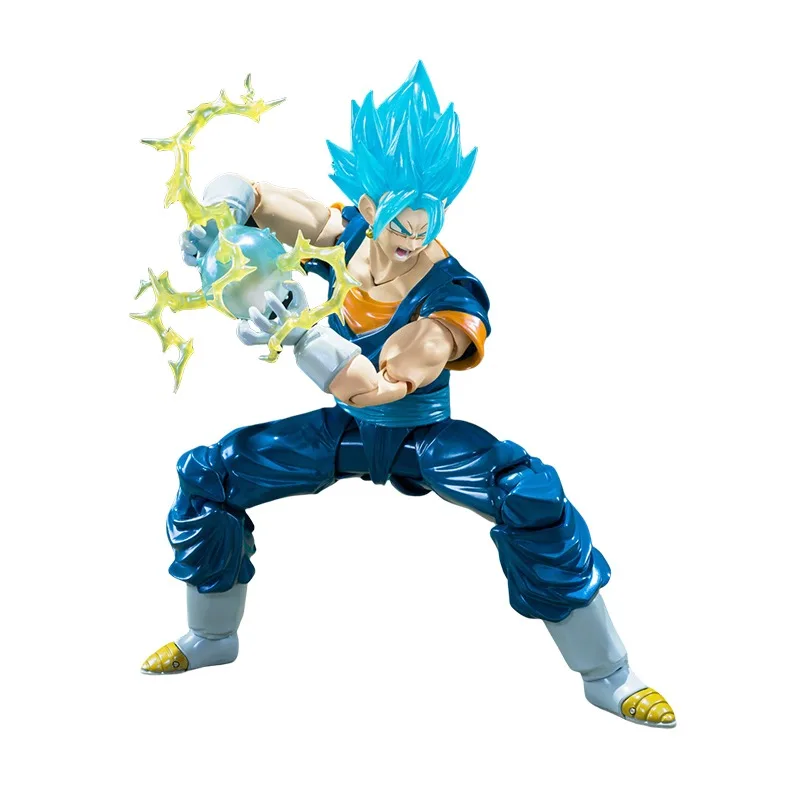 Bandai genuino SHF Dragon Ball SUPER SAIYAN GOD SUPER SAIYAN VEGITO-edición exclusiva-modelo de figura de acción de Anime juguetes regalo niños