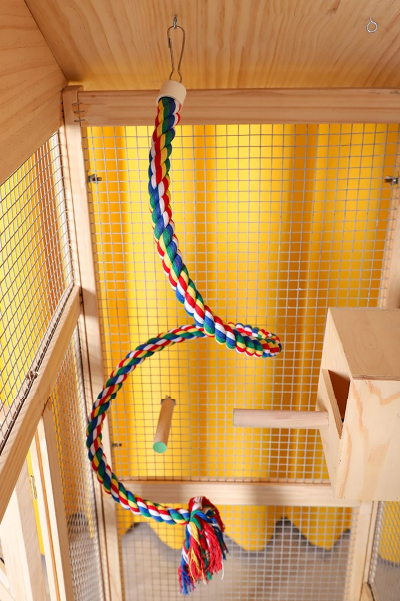 Sugar Glider Toy Elastic Climbing Rope Hanging Sugar Glider Cage Accessory Swing Toy for Small Pets Guinea Pig Squirrel Gerbils view 4