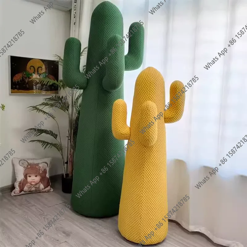 Large creative cactus hanger living room coat rack decorative floor ornament casual style light luxury sofa