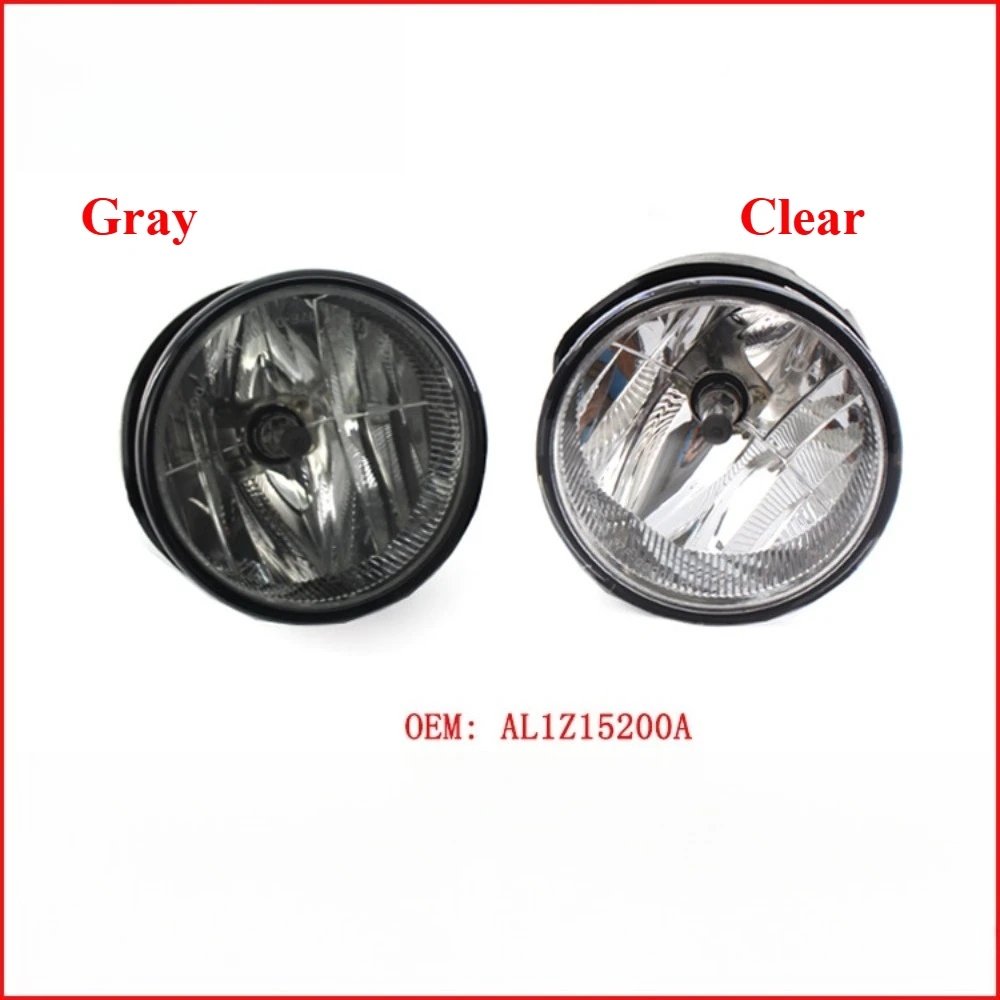 Pair Front  Fog Light Lamps With Bulbs for Ford Expedition 2007 2008 2009 2010 2011 2012 2013 2014  Clear Lens AL1Z15200A