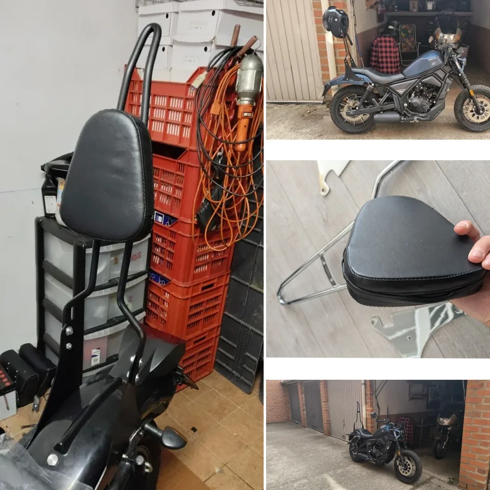 Motorcycle Rear Passenger Backrest Sissy Bar with Cushion Pad For Harley Davidson Sportster XL 1200 883 48 Iron 1200 Custom