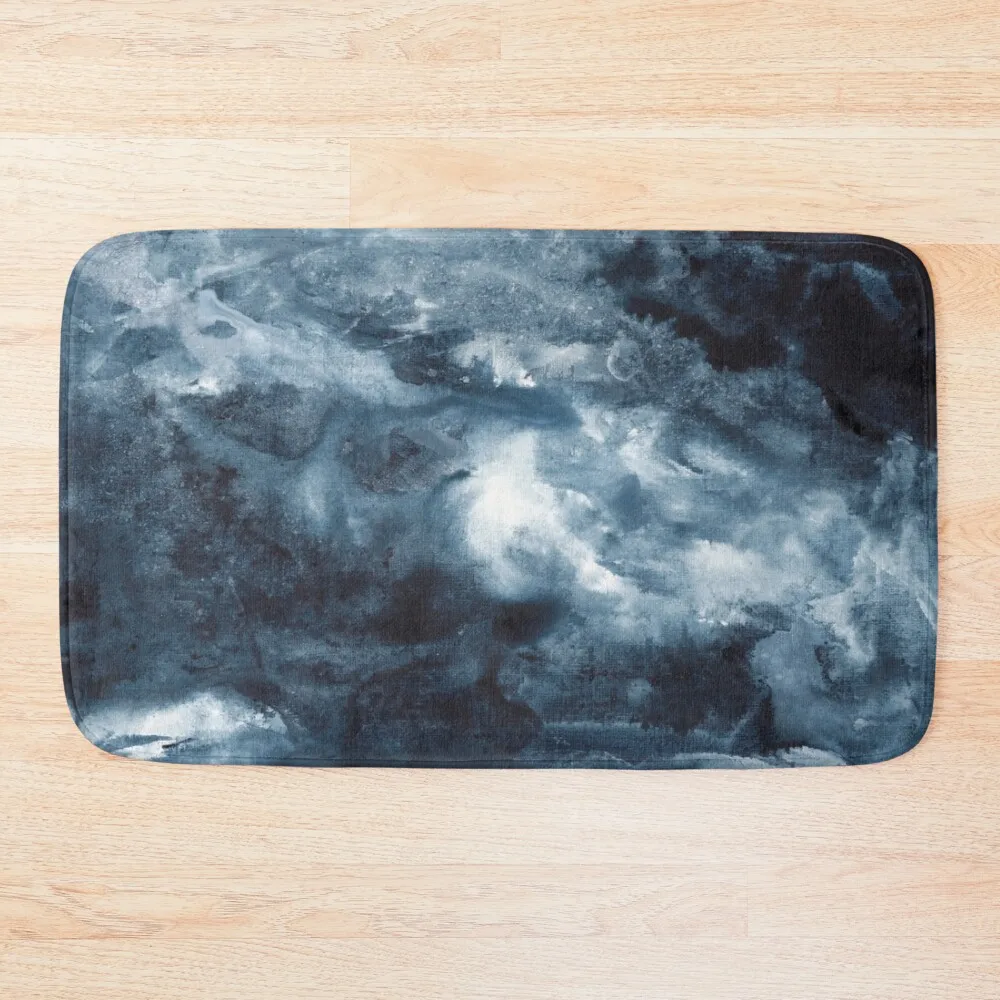 

Indigo Depths No. 3 Bath Mat Carpet In The Bathroom Carpets For Bathroom Household Items Quick-Drying Bathroom Mat