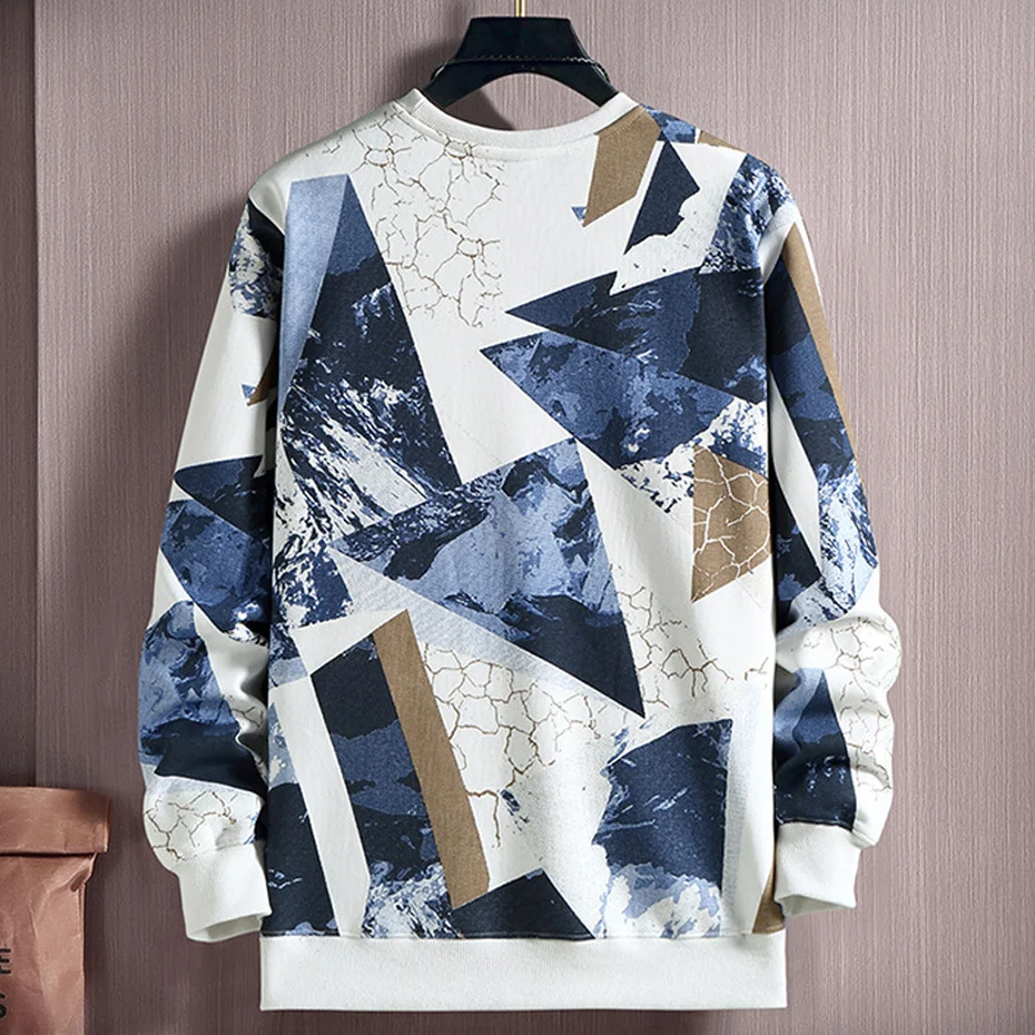 Vintage Streetwear Sweatshirts Men 10XL Plus Size Sweatshirts Graffiti Pullover Fashion Sweatshirt Big Size 10XL