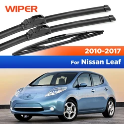 Wiper LHD Front & Rear Wiper Blades Set Kit For Nissan Leaf MK1 2010 - 2017 Windshield Windscreen Front Window 26