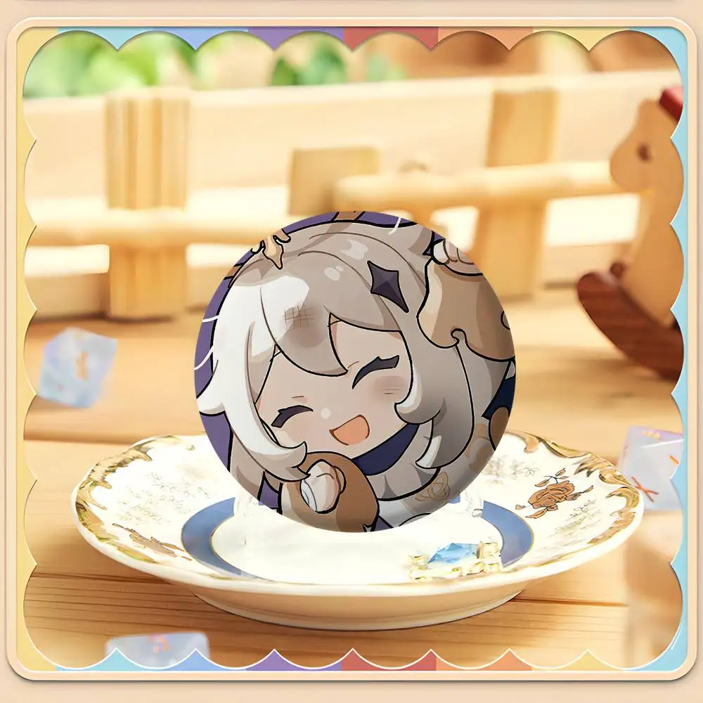 

Paimon Cute Genshin Game Custom Creative Round Brooch Badge Jewelry Gifts For Friends Clothes Hat Backpack Enamel Pins