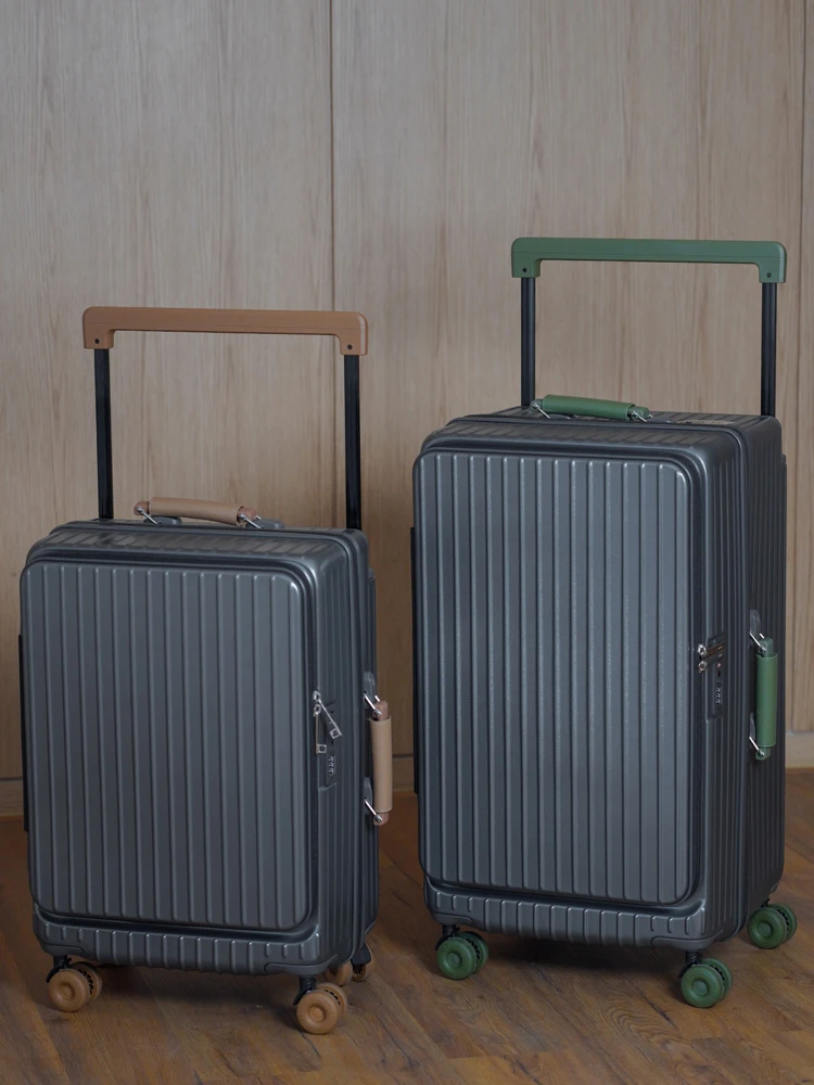 

Large Size Luggage 32/34/36 inch Expandable Side-Opening Suitcase Wide Handle Silent Universal Wheel Large Capacity Trolley Case
