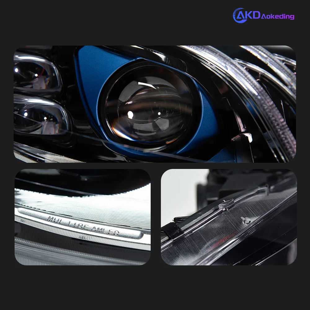 Faro anteriore per Auto per Benz W221 2006-2008 2008-2010 tipo lampada frontale a LED Styling obiettivo indicatori di direzione dinamici accessori