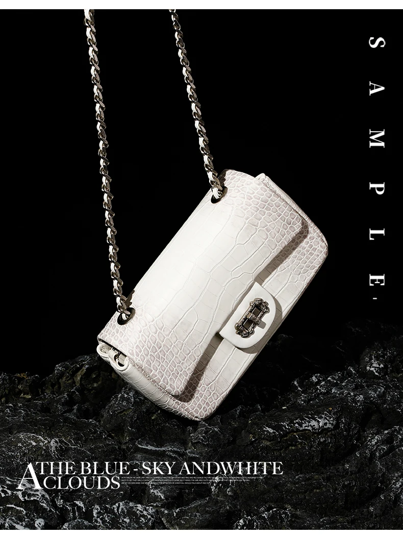 Original Himalayan White French LMK light luxury brand versatile high-end niche crossbody bag