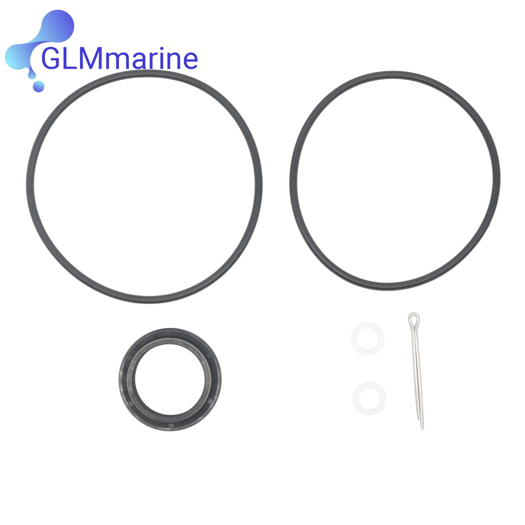 Lower Gearcase Seal with Prop Shaft Oil Seal O-Ring Cotter Pin Gasket for OMC Cobra ALL (1991-1993) 341281 305123 313446 306394