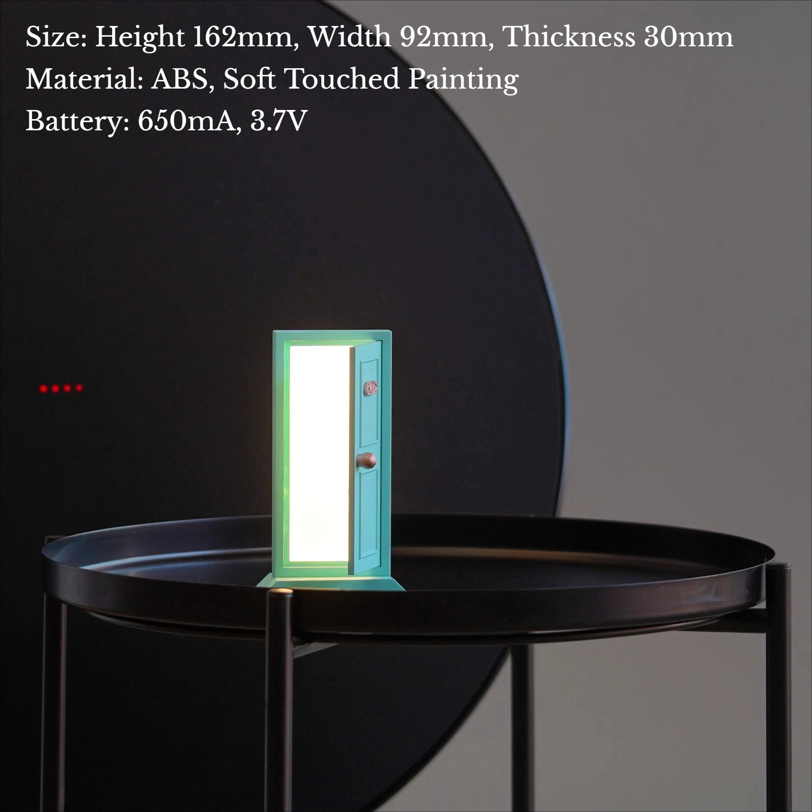 Creative Open Door Light Sculpture Living Room Bedroom Desktop Decoration Home Decoration Crafts Gifts