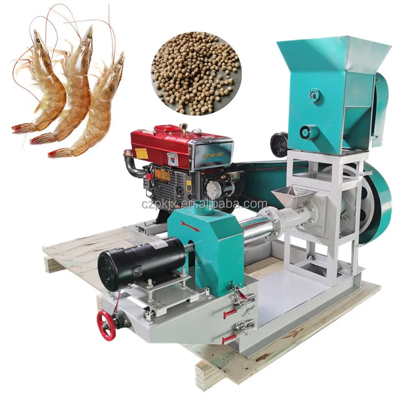 Feed processing machines 80kg engine floating fish feed extruder machine