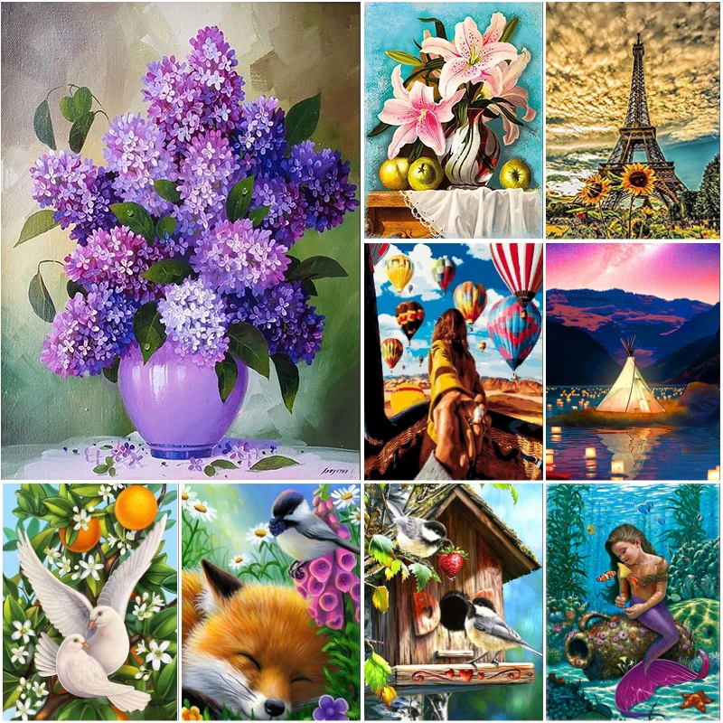 

Цветок 5D алмазная живопись Русалка Алмазная вышивка полная алмазная мозаика художественная картина DIY Эйфелева башня украшение дома живопись