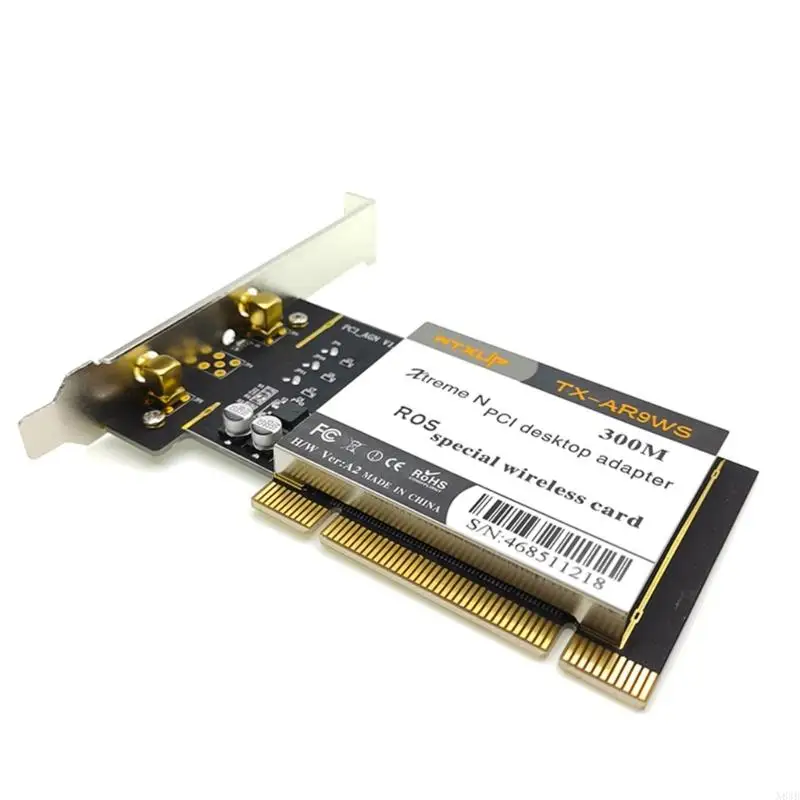 N84B AR9220 Networking Card Desktop WIFI Card PCI DualBand 2.4G+5Ghz 300Mbpz Wireless Card 300Mbps WiFi Adapter