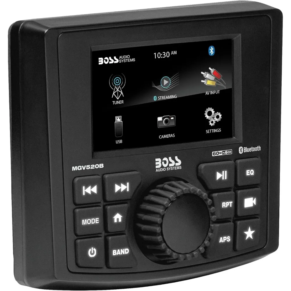 

MGV520B Marine Gauge Receiver – Weatherproof, 3 Inch LCD, Built-in Amplifier, Bluetooth,