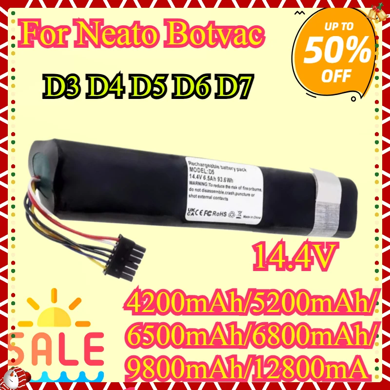 

NEW Replacement Battery For Neato Botvac D3 D4 D5 D6 D7 205-0011 Sweeping Robot Battery 4200mAh