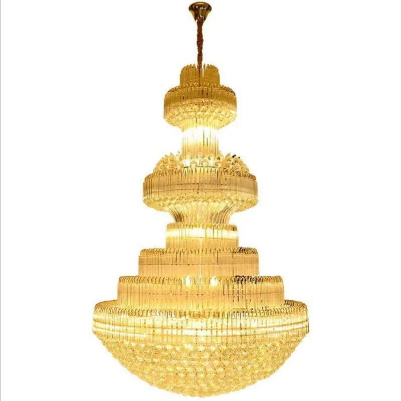

Crystal chandelier, duplex villa lighting fixtures