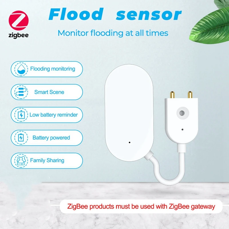 TTKK-Detector De Vazamento De Água, Impedir Vazamento De Água, Tuya Zigbee, 2X, Quente