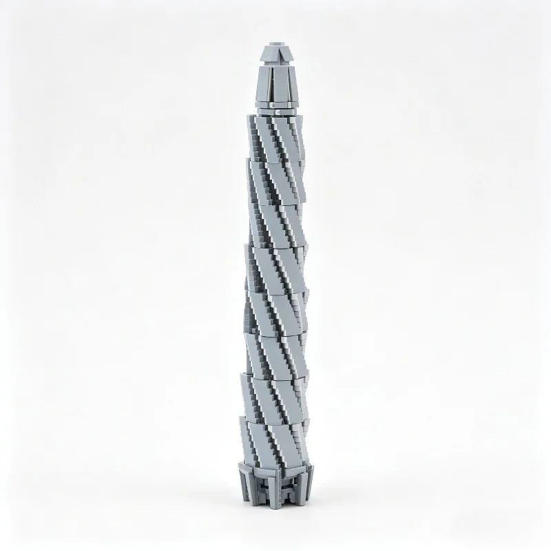 3621 PCS Chicago Spire Architecture Building Blocks City Landmark Skyscraper Model Custom Puzzle Assembly Educational Toy Gifts