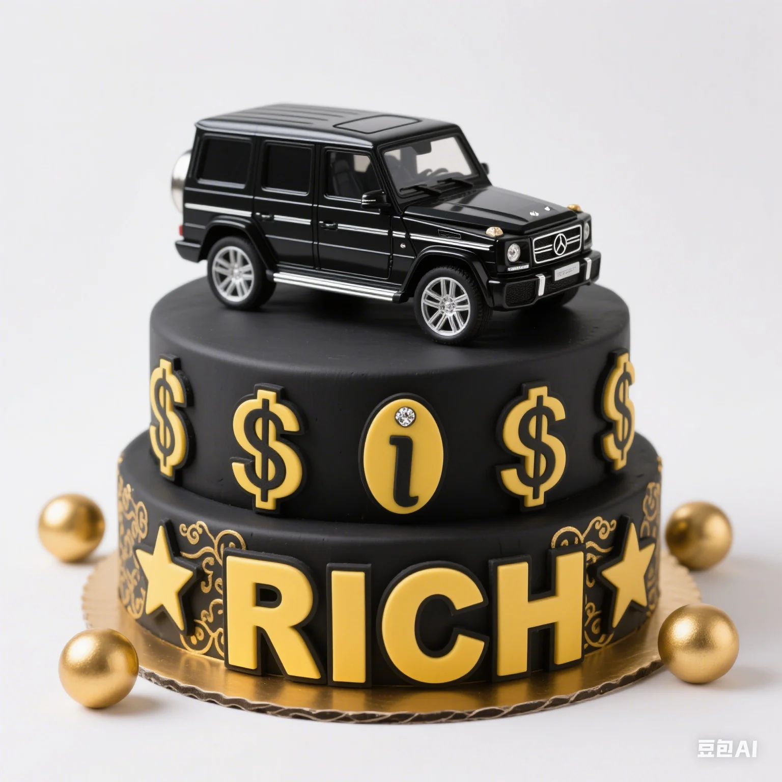 Dollar Kuchen Topper Auto Figur Geld Kuchen Dekorationen Für Richman Geburtstag Party Liefert Reiche Geld Dollar Thema Party Dekore – Detail 3