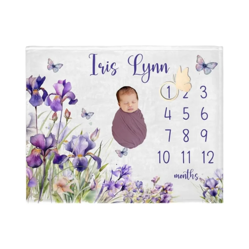 cobertor-de-marcos-de-etapas-para-bebes-vikama-iris-floral-tapete-fotografico-para-recem-nascidos-com-borboletas-e-flores-roxas-em-aquarela-para-decoracao-de-bercario-de-meninas