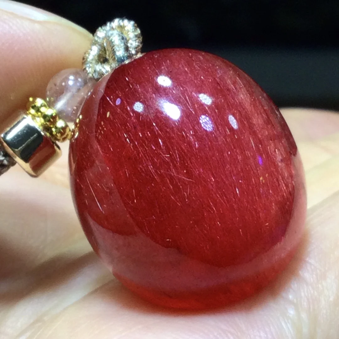 

Натуральный красный рутилированный кварц кулон тыква рутилированный кварц ювелирные изделия 23,5*20,5*13 мм кошачий глаз цветок мужчины женщины Бразилия AAAAAAA