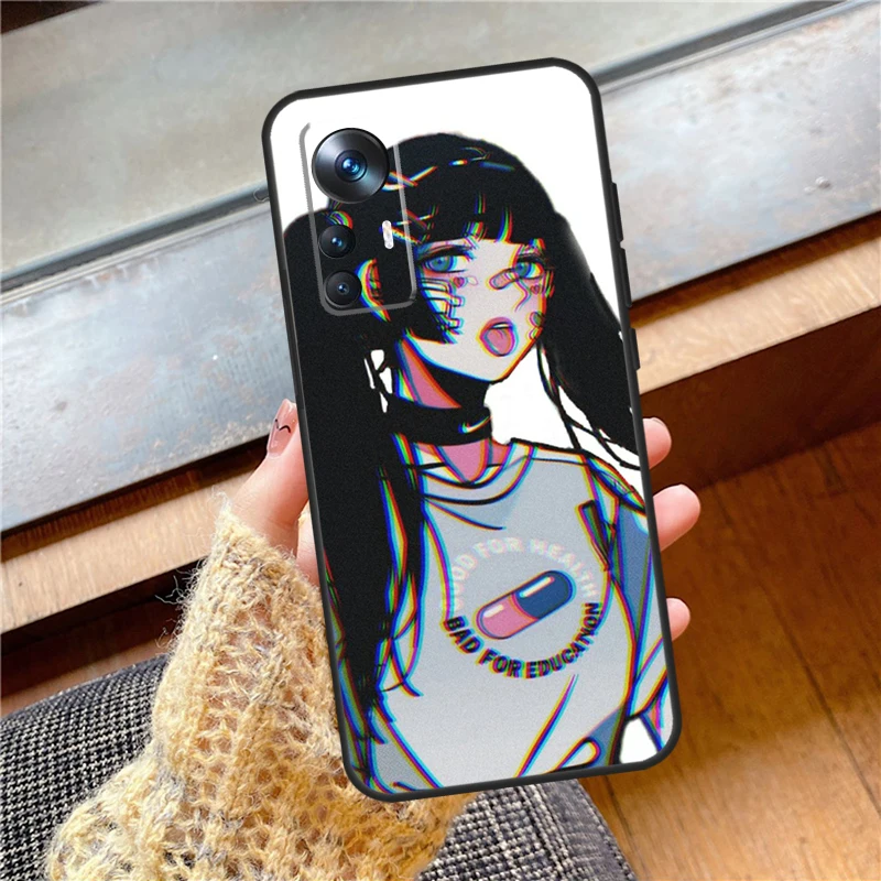 Vaporwave Aesthetic Sad Anime For Xiaomi 13 Ultra 11T 12T Pro 12 Lite Case For POCO M4 X3 X5 Pro F3 F4 X4 GT M5 C40 F5