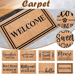 Front Door Mat Holiday Welcome Door Mat Indoor Outdoor Technical Clothing Front Door Absorbent Rugs Rectangle Entrance Bath Mat